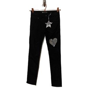 Imperial Star Black Skinny Jeans Adjustable Waist NWT Girl Pants